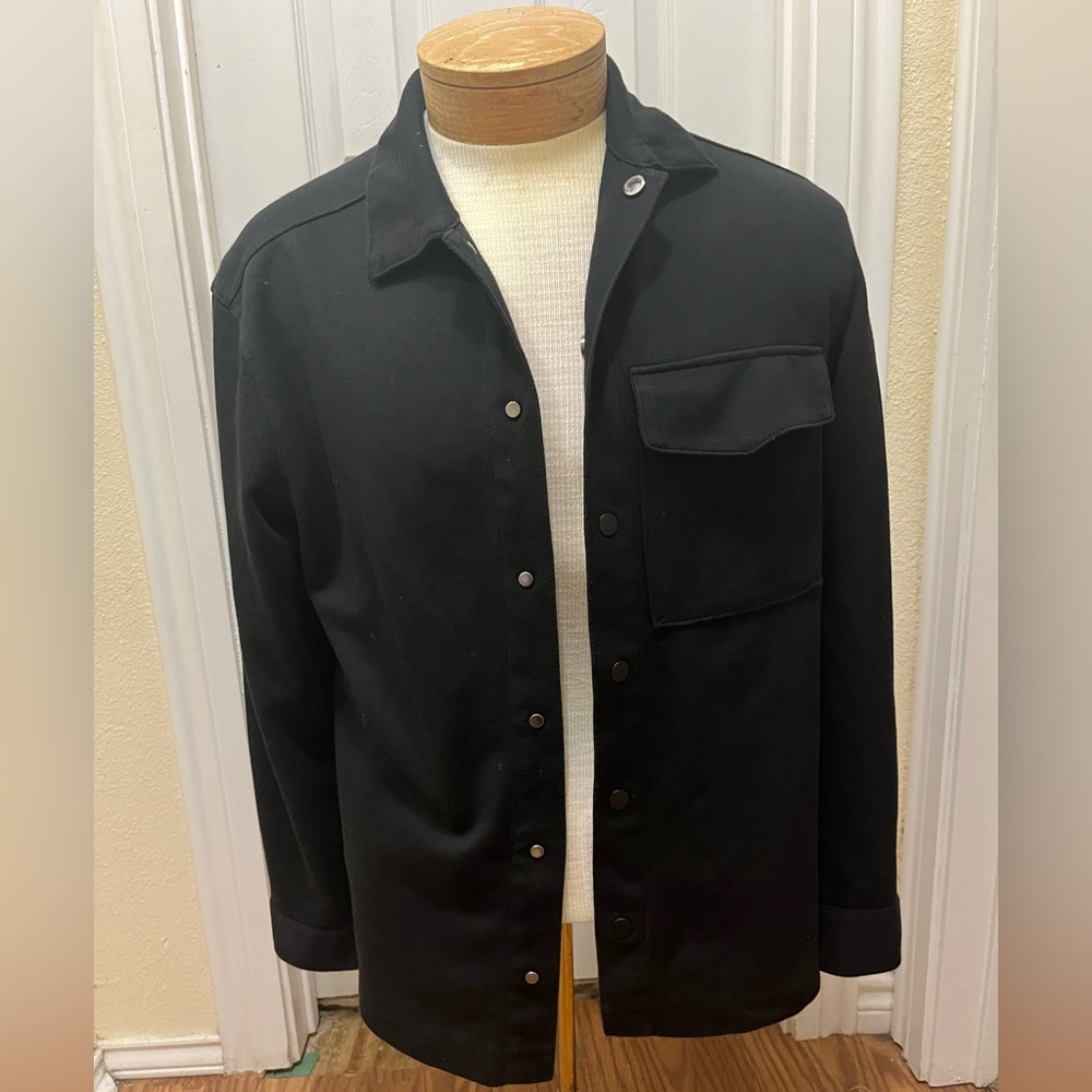 H&M Black Shirt Jacket